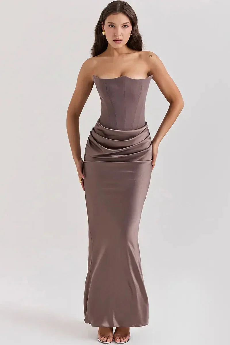 Off-Shoulder Long Dress for Parties - Persephone Model