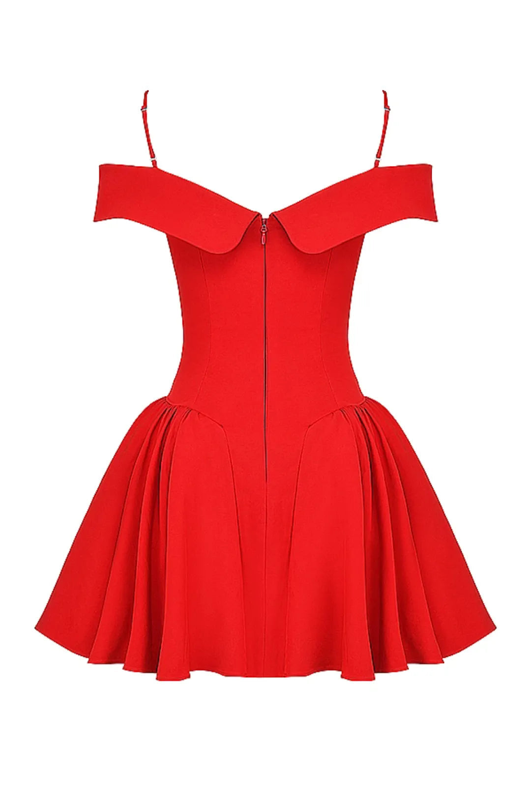 Kurzes, figurbetontes Off-Shoulder-Kleid