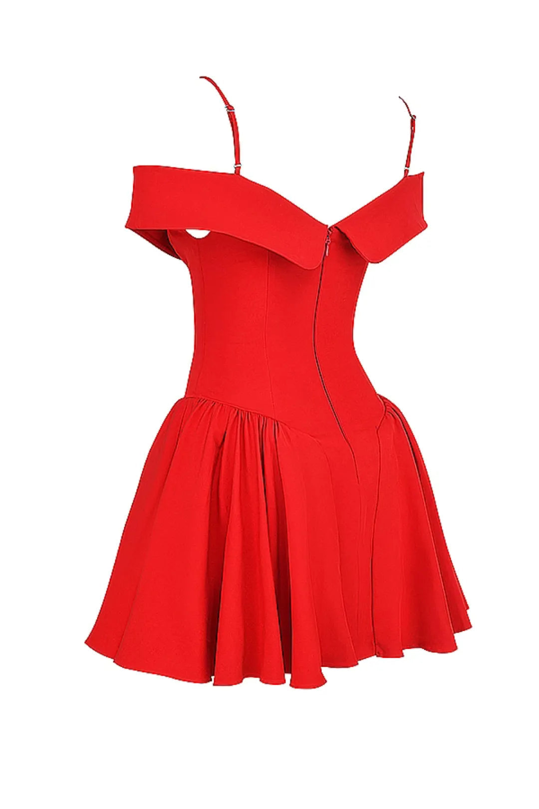 Kurzes, figurbetontes Off-Shoulder-Kleid