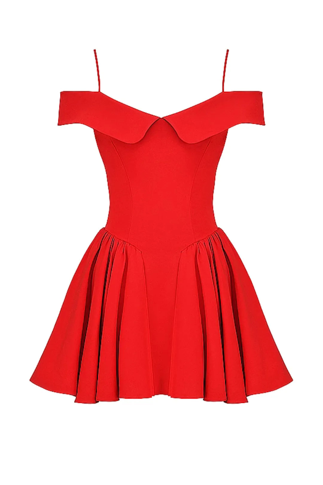 Kurzes, figurbetontes Off-Shoulder-Kleid
