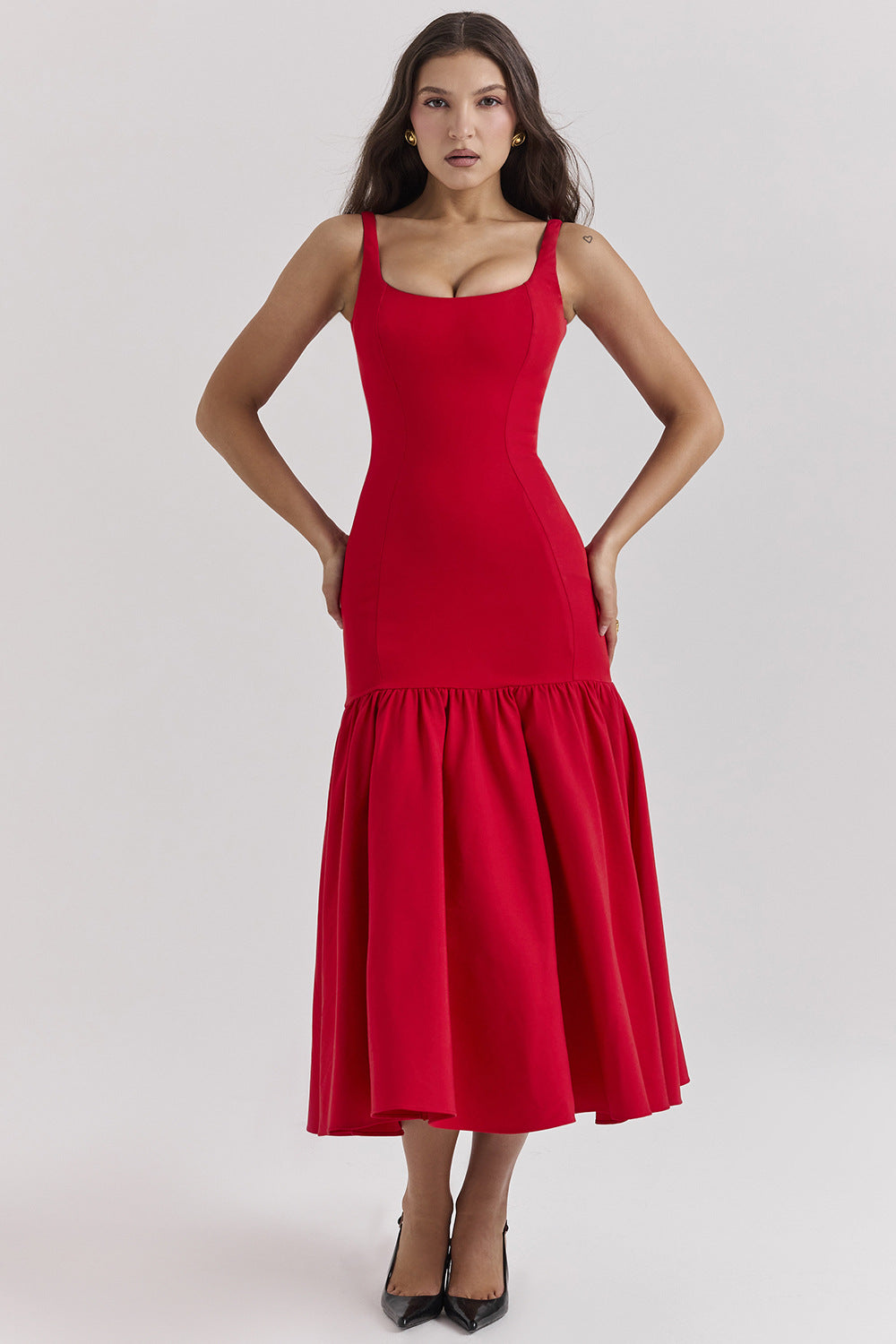 Vintage Clara Midikleid