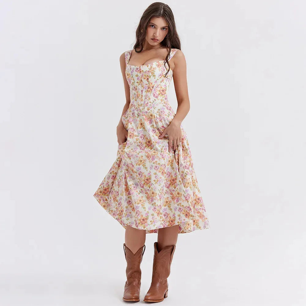 Midikleid mit Korsett – Modell Aryana