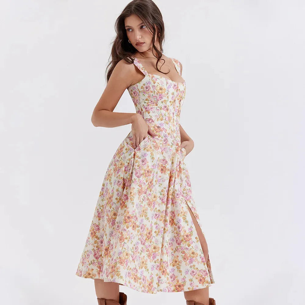 Midikleid mit Korsett – Modell Aryana