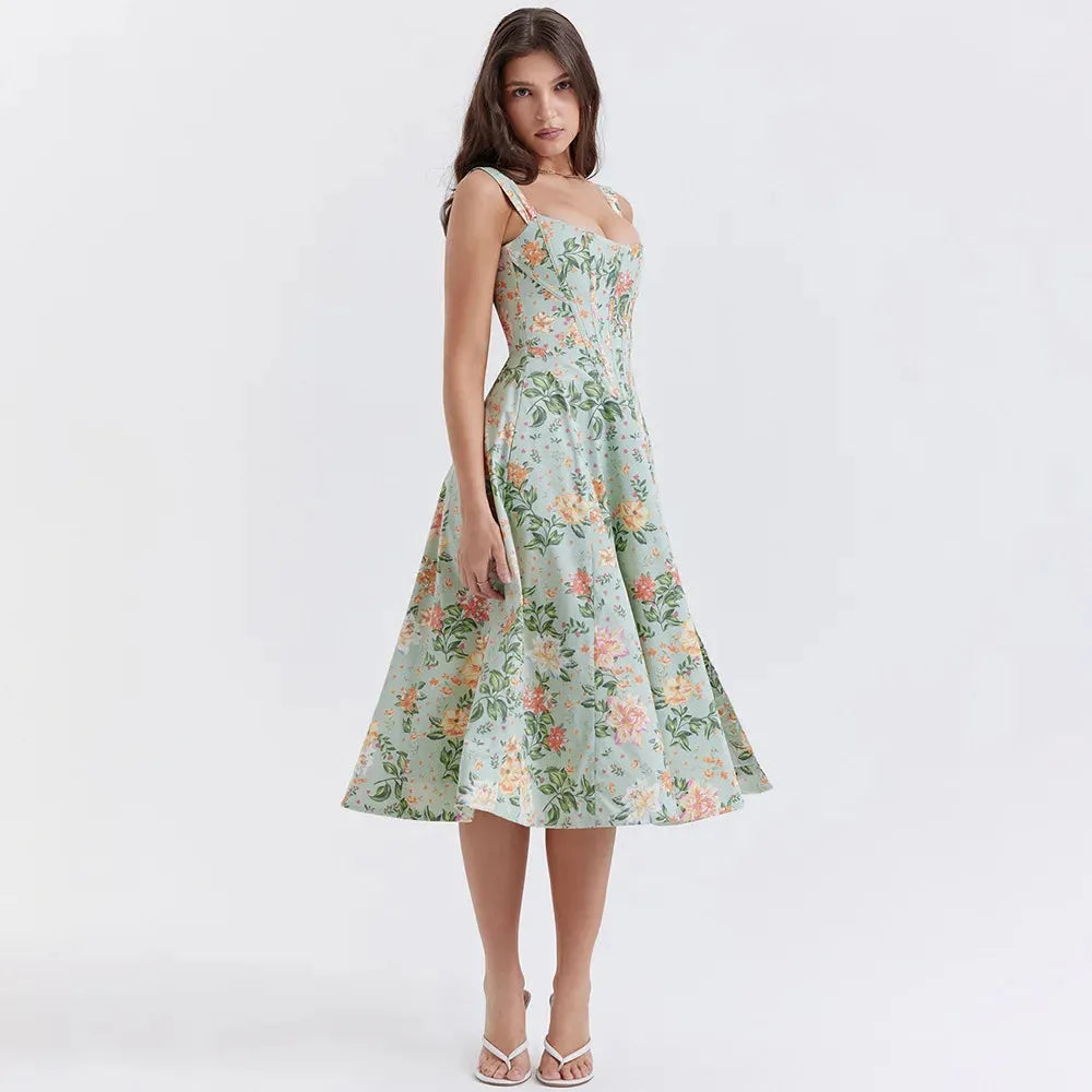 Midikleid mit Korsett – Modell Aryana