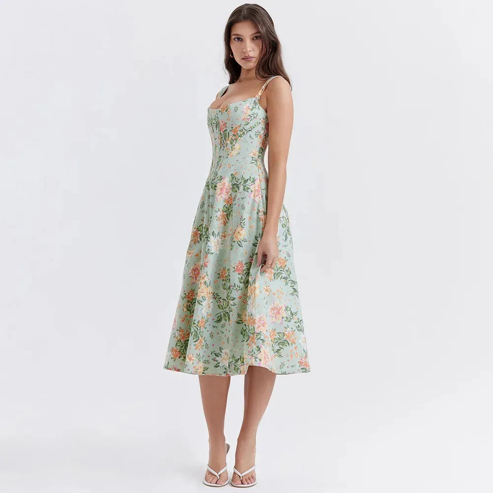 Midikleid mit Korsett – Modell Aryana