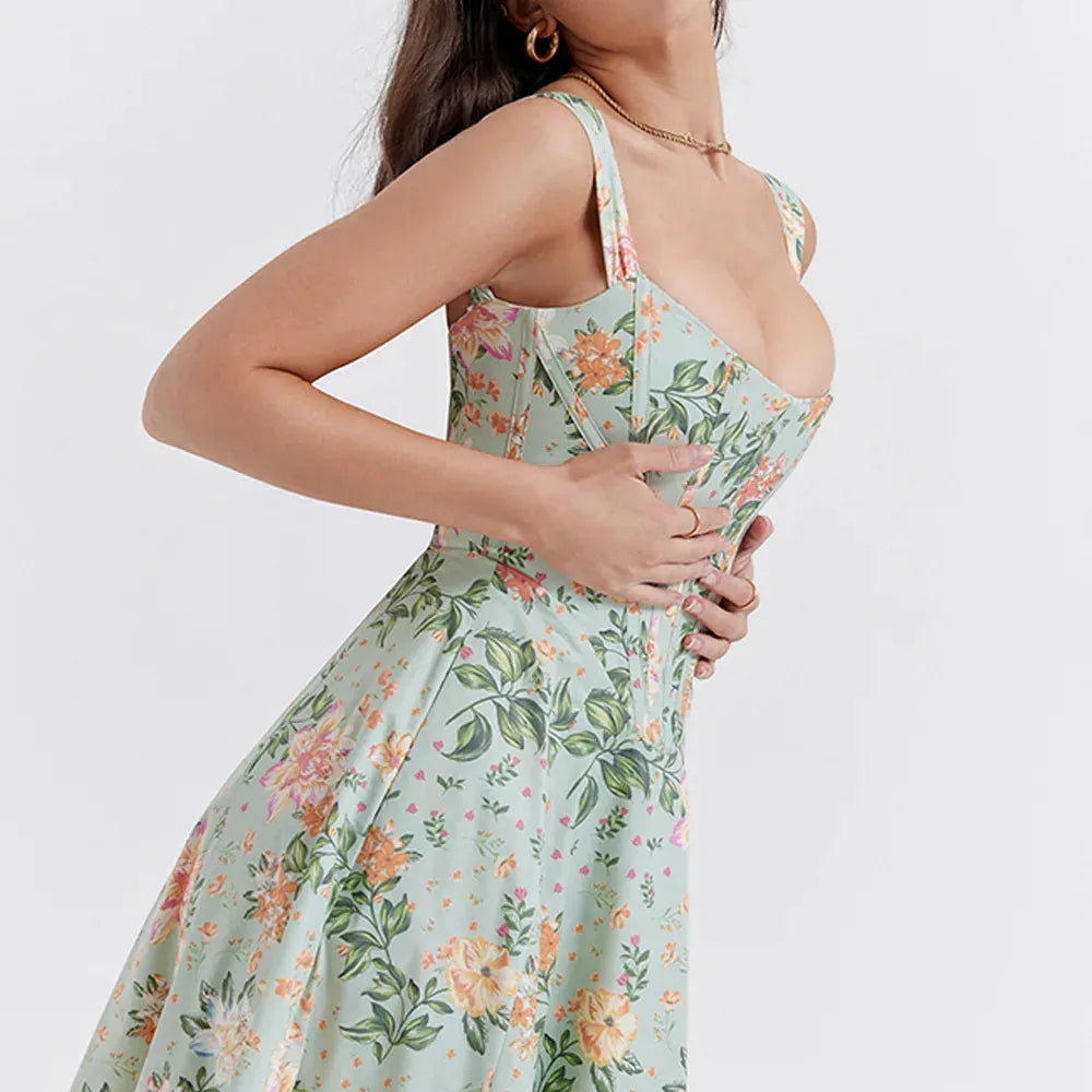Midikleid mit Korsett – Modell Aryana