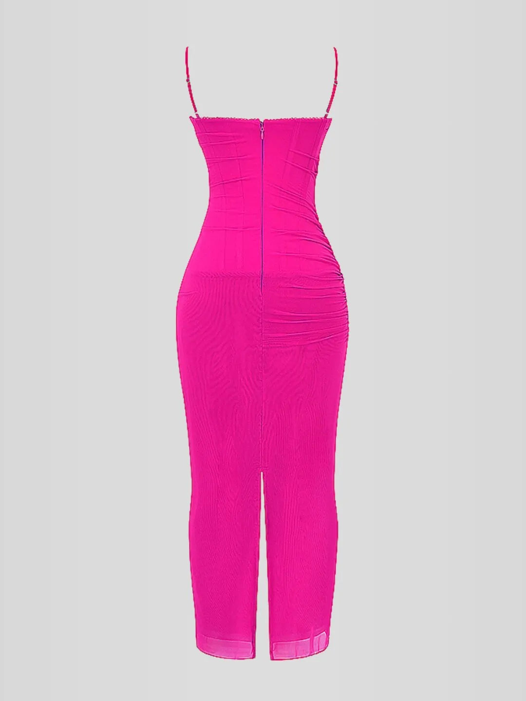 Nhayra – Langes, schmal geschnittenes Kleid