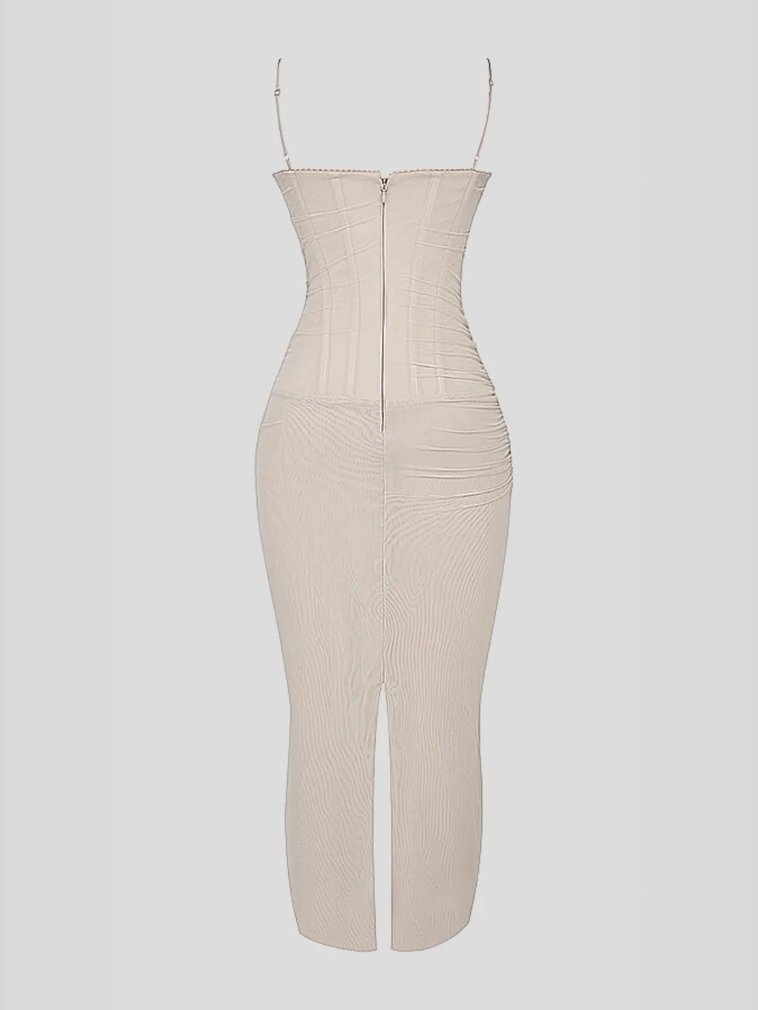 Nhayra – Langes, schmal geschnittenes Kleid