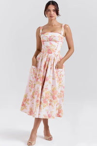 Floral Midi Checks