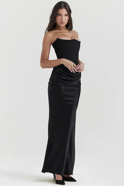 Off-Shoulder Long Dress for Parties - Persephone Model