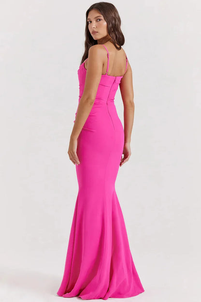 Long Wine Dress Jamilly – Versatility in Every Detail