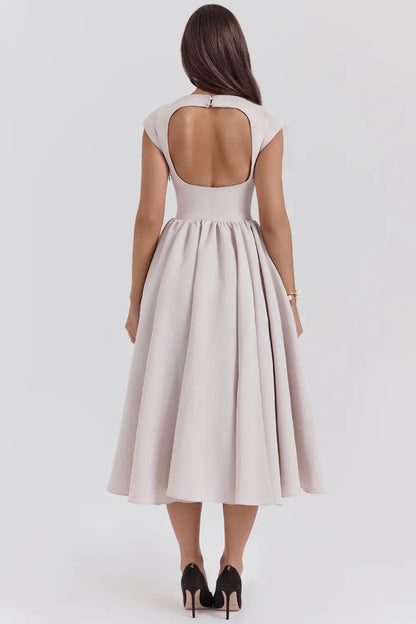 Elegant Midi Dress - Valentina Model