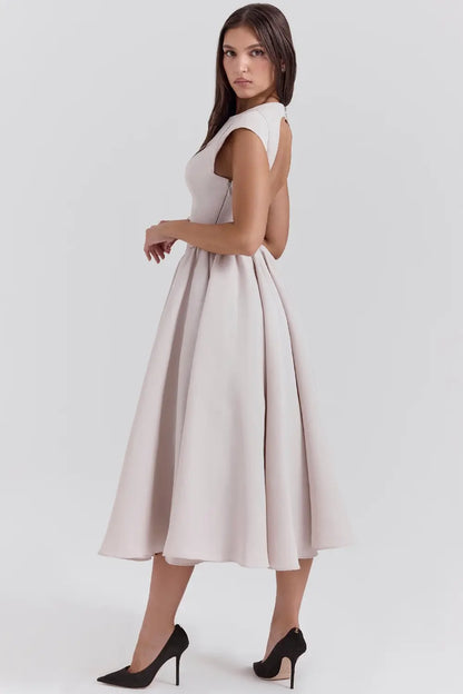 Elegant Midi Dress - Valentina Model