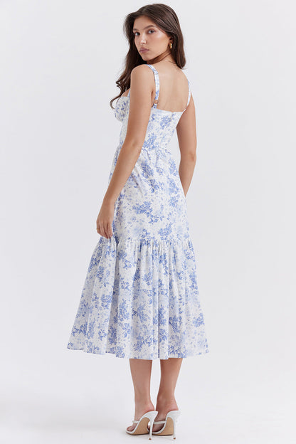 Magnolia Floral Midi Dress