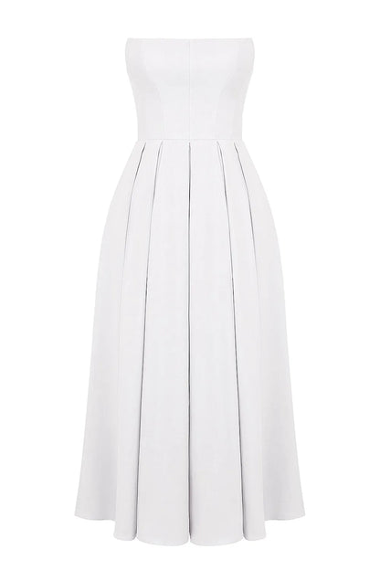 Sleeveless Midi Women's Dress - Audrey Model