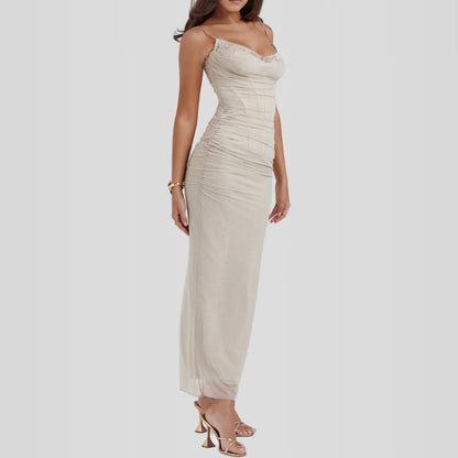 Nhayra Slim Fit Long Dress