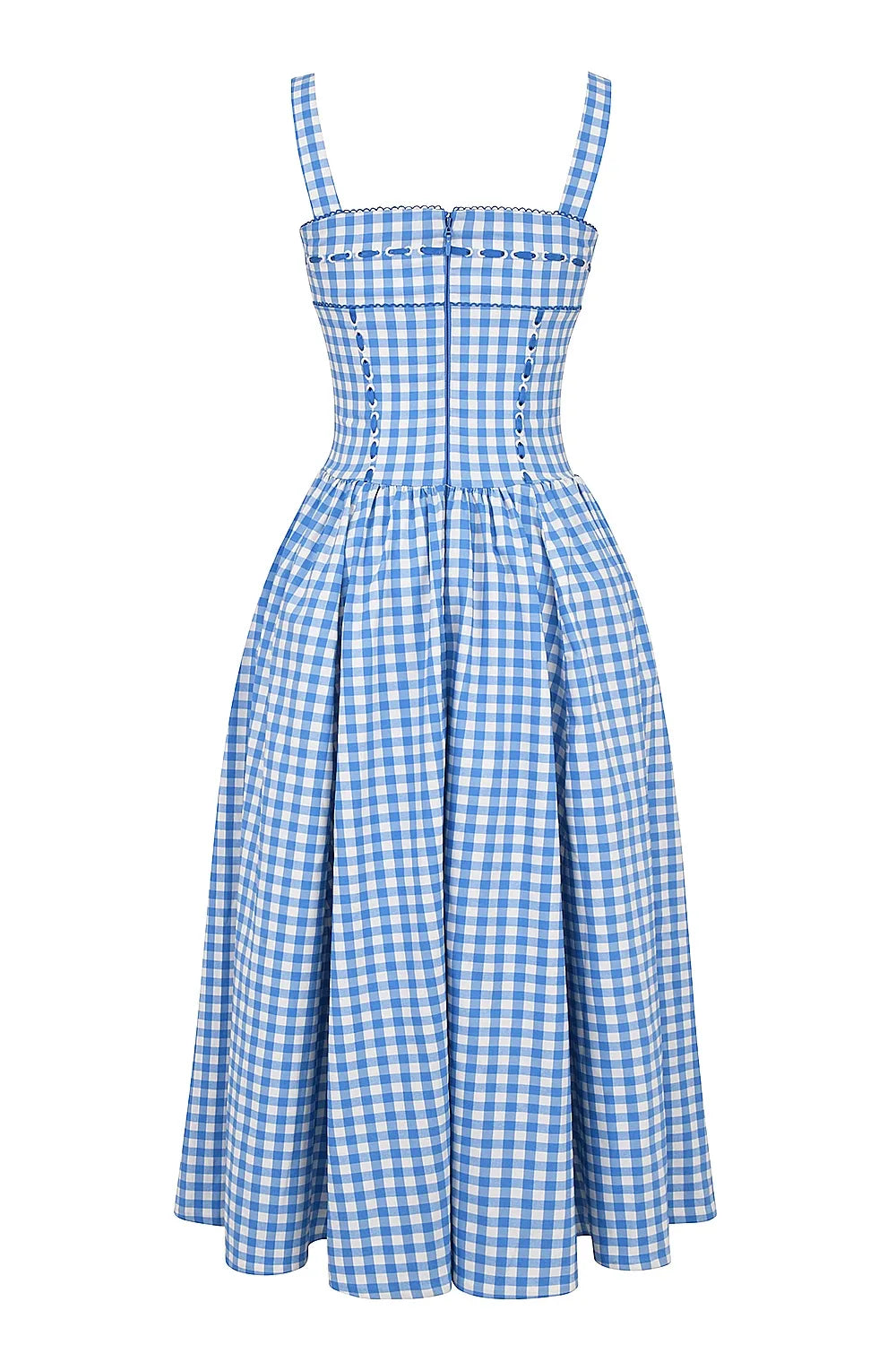 Midi Plaid Dress Shaper - Lauren Model