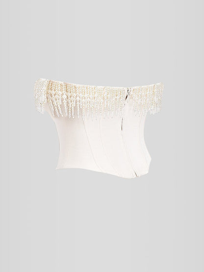 Beaded Embroidered Shaping Corset