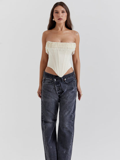 Beaded Embroidered Shaping Corset