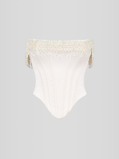 Beaded Embroidered Shaping Corset