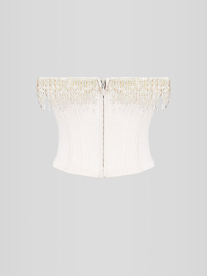 Beaded Embroidered Shaping Corset