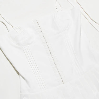 Simple White Short Dress for Civil Wedding – Amélie Fleur