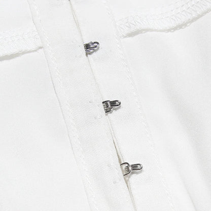 Simple White Short Dress for Civil Wedding – Amélie Fleur