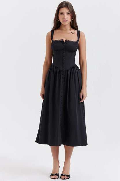 Midi Dress with Corset – Chérie Model