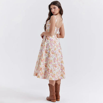Midi Dress with Corset - Aryana Model