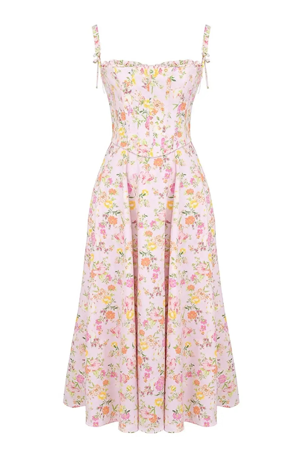 Midi Dress with Corset - Lily Model