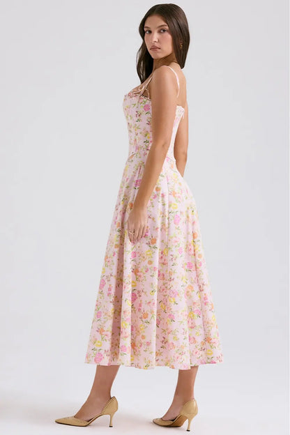 Midi Dress with Corset - Lily Model