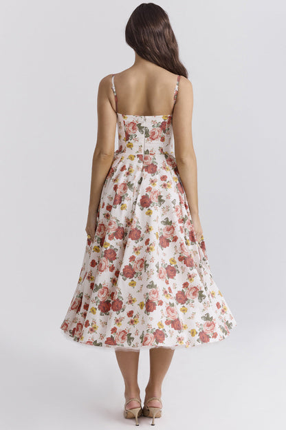Passion Midi Dress - Shapes the Waist | Double Layer