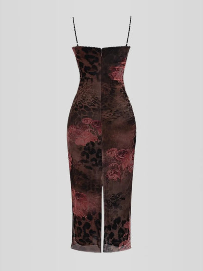 Nhayra Slim Fit Long Dress