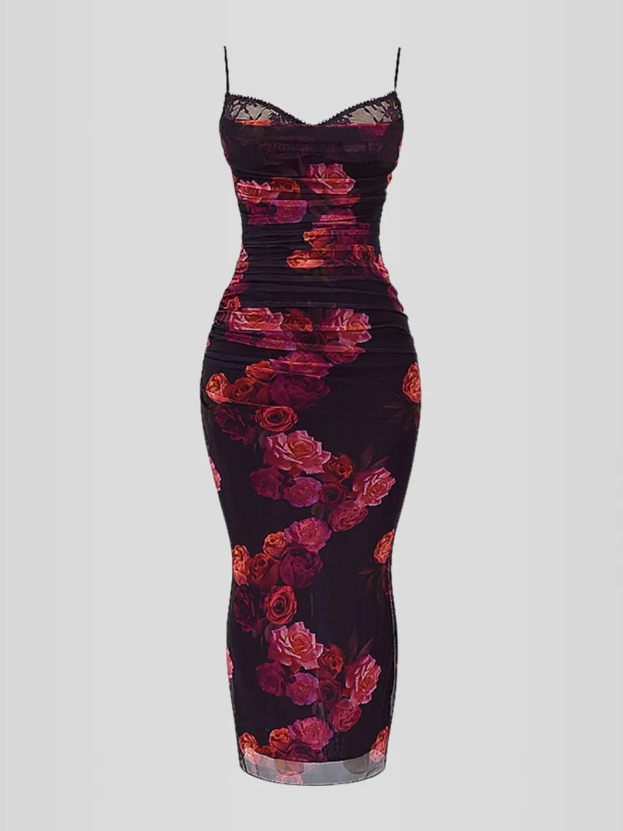 Nhayra Slim Fit Long Dress