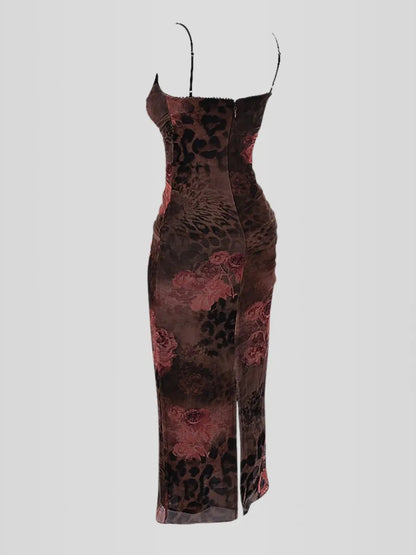 Nhayra Slim Fit Long Dress