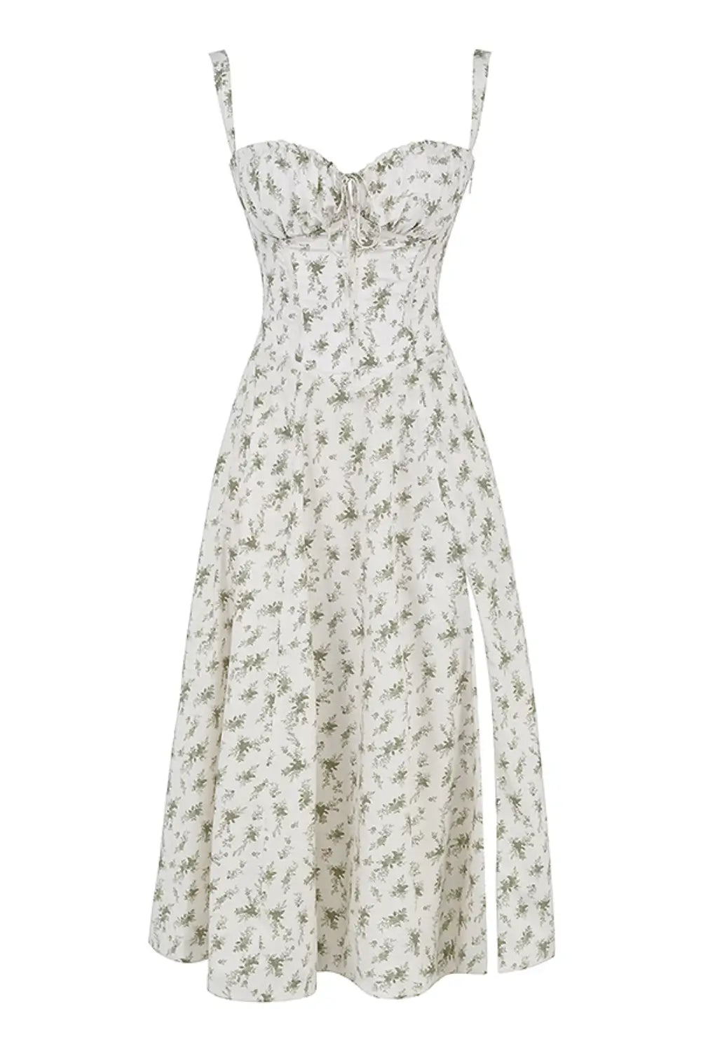 Attracione Floral Midi Dress - Shapes the Waist