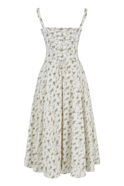 Attracione Floral Midi Dress - Shapes the Waist