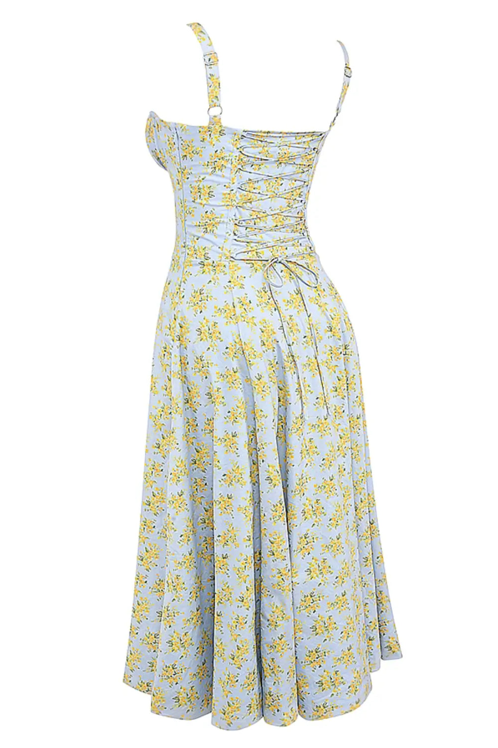 Attracione Floral Midi Dress - Shapes the Waist