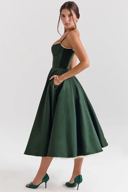 Cloe Midi Dress – The European Elegance You Deserve